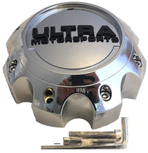Load image into Gallery viewer, Ultra Motorsports Chrome Wheel Center Cap Set of 2 Pn: 89-9778 WITH SCREWS