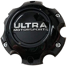 Load image into Gallery viewer, Ultra Motorsports 6 Lug Gloss Black Wheel Center Cap (Qty 2) Pn: 89-9765BK
