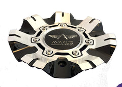 Avarus SIlver and Black Custom Center Cap of (1) pn: m-344-1