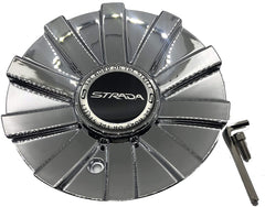 Strada C-1213-4 Chrome Wheel Center Cap C-STRA-1