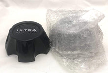 Load image into Gallery viewer, Ultra Motorsports 5 Lug Gloss Black Wheel Center Cap Set of 2 Pn: 89-9154BK with Bolts