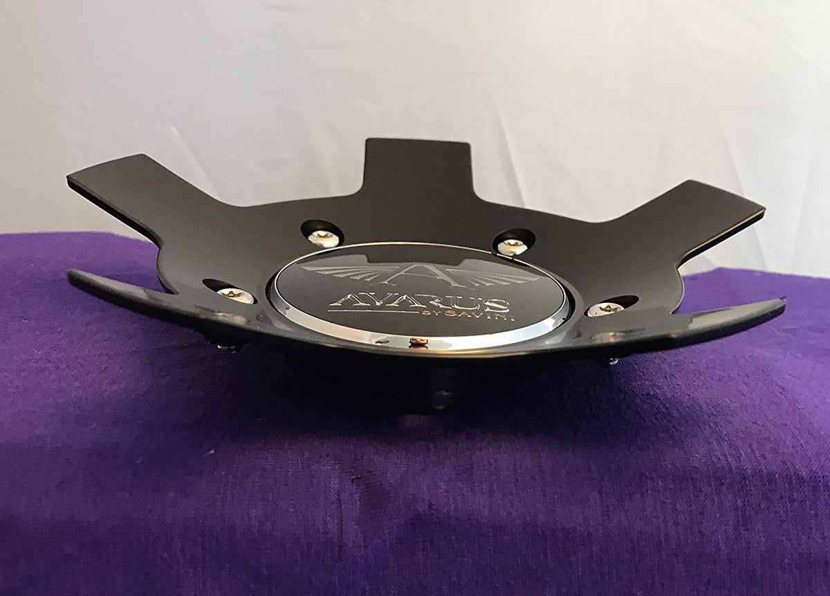 Avarus by Savini Black Custom Center Cap Set of FOUR (4) pn: ms