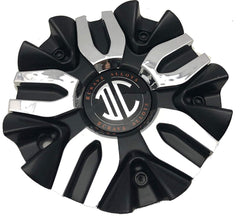 2 Crave Black & Chrome Wheel Center Cap (Qty 4) # c520102 capzsp01