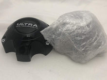 Load image into Gallery viewer, Ultra Motorsports 6 Lug Black Wheel Center Cap Set of 4 Pn: 89-9764 with Bolts