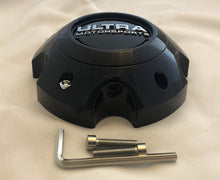 Load image into Gallery viewer, ULTRA 5 Lug Gloss Black Wheel Center Cap (QTY 1) p/n # 89-9750-CAP WITH BOLTS
