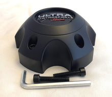 Load image into Gallery viewer, ULTRA 5 Lug Extreme Black Wheel Center Cap (QTY 2) p/n # 89-9754SBX WITH BOLTS