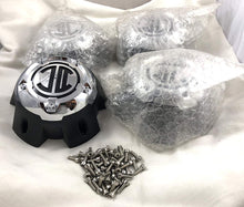 Load image into Gallery viewer, 2 Crave Wheels Chrome 5 Lug Wheel Center Caps QTY 4 # NX-5H-A