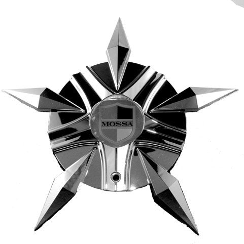 Mossa Wheels Custom Center Cap Chrome (Set of 1) # MS-CAP-L221 Turin-FWD C-730 71222-4