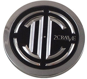 2 Crave Wheels Chrome Lug Wheel Center Caps QTY 2 # 105-C-CAP