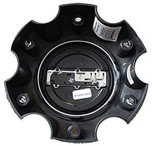 Ultra Motorsports 6 Lug Gloss Black Wheel Center Cap (Qty 2) Pn: 89-9765BK