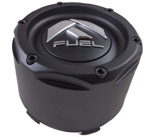 Fuel Matte Black Rivets Custom Wheel Center Caps Set of Two (2) 1003-49TMB
