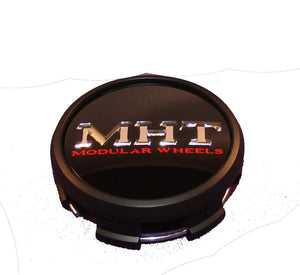 MHT Modular Wheels 1001-25 1001-25B Forged Edition Custom Center Cap Black (Set of 2)