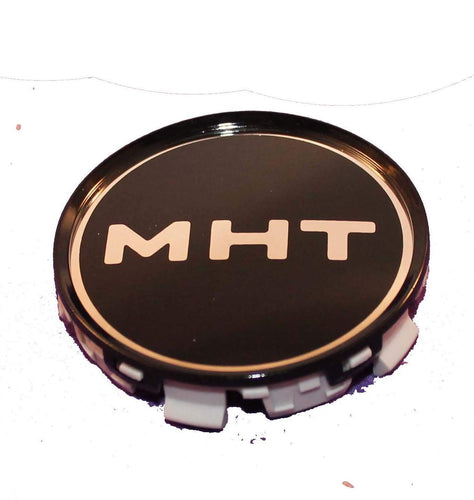MHT Modular Wheels 1000-84 1000-84B Custom Center Cap Silver and Black (Set of 1)
