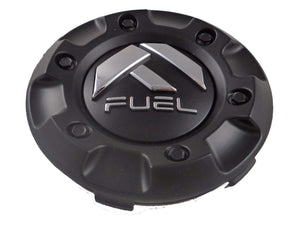 Fuel Matte Black Custom Wheel Center Caps Set of Four (4) M-447, 1001-58
