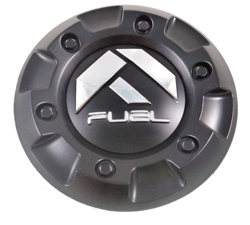 Fuel Matte Black Wheel Center Caps Set of TWO (2) M-447, 1001-58