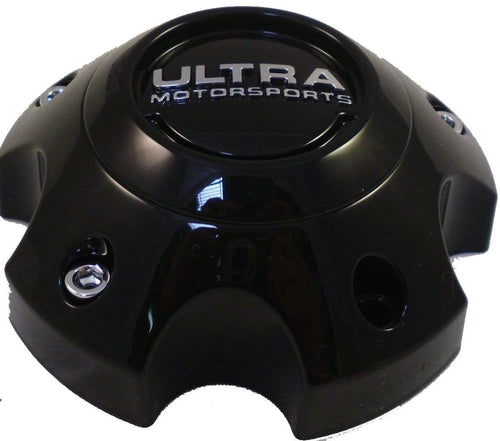 Ultra Motorsports Flat Black Custom Wheel Center Cap Set of 4 Pn: 89-9755