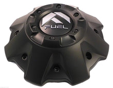 Load image into Gallery viewer, Fuel Wheels Flat Black Black Rivets Custom Center Cap Set of Four (4) # 1001-63B 5-6 LUGGER