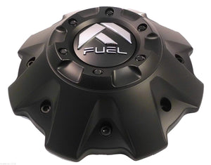 Fuel Wheels Flat Black Black Rivets Custom Center Cap Set of Four (4) # 1001-63B 5-6 LUGGER