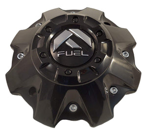 Fuel Wheels Black Gloss Custom Center Cap Set of Four (4) # 1001-63B 5-6 LUGGER