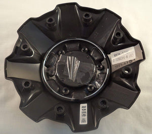 Fuel Wheels Black Gloss Custom Center Cap Set of Two (2) # 1001-63B 5-6 LUGGER