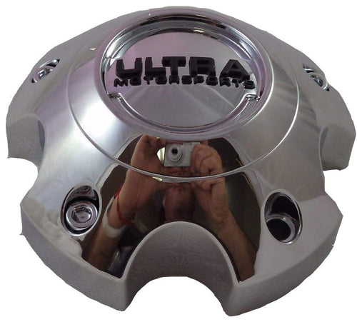 Ultra Motorsports Chrome Custom Wheel Center Cap Set of 4 Pn: 89-9755