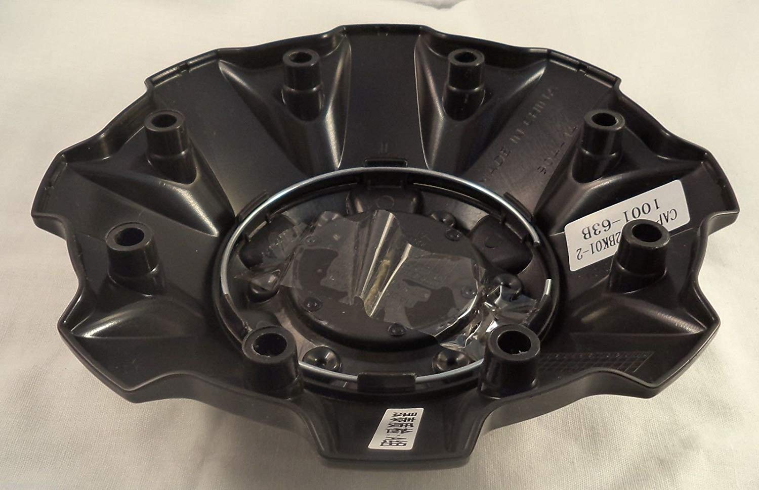 Fuel Wheels Flat Black Wheel Center Cap # 1001-63-B / CAP M-447 (4 CAPS) BOLTS