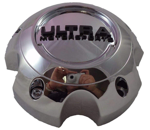 Ultra Motorsports 5 LUG Chrome Wheel Center Cap Set of 4 Pn: 89-9756