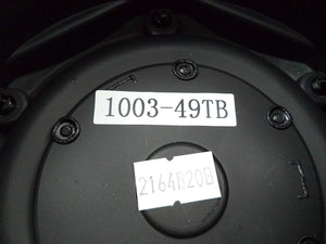 Fuel Gloss Black Rivets Custom Wheel Center Caps Set of One (1) 1003-49TB