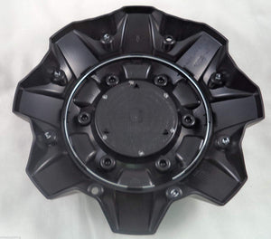 Fuel Matte Black Chrome Rivets Wheel Center Caps (QTY 2) 1002-40, 1002-41