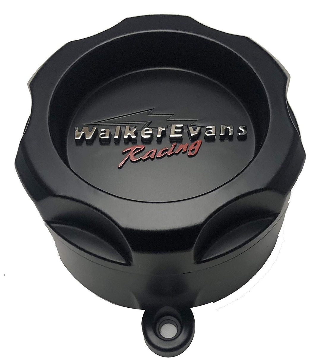 Walker Evans Racing 6 Lug Matte Black Wheel Center Cap # WKR-9706SB with Screws