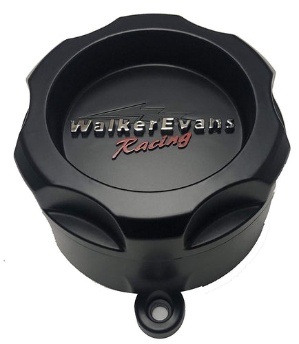 Walker Evans Racing 6 Lug Matte Black Wheel Center Caps Set of 4# WKR-9706SB with Screws