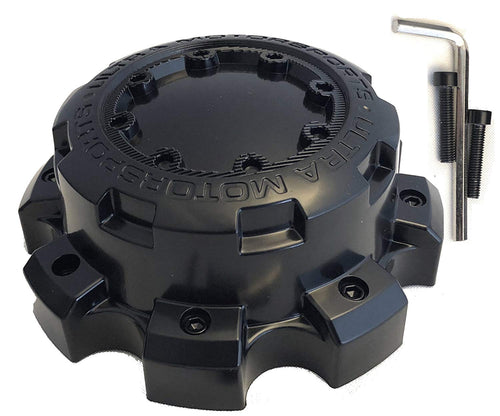 ULTRA Wheels Black Wheel Center Cap (QTY 2) p/n # 89-9879 WITH BOLTS