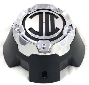 2 Crave 5 LUG Black & Chrome Wheel Center Cap (QTY 1) # NX-5H-C