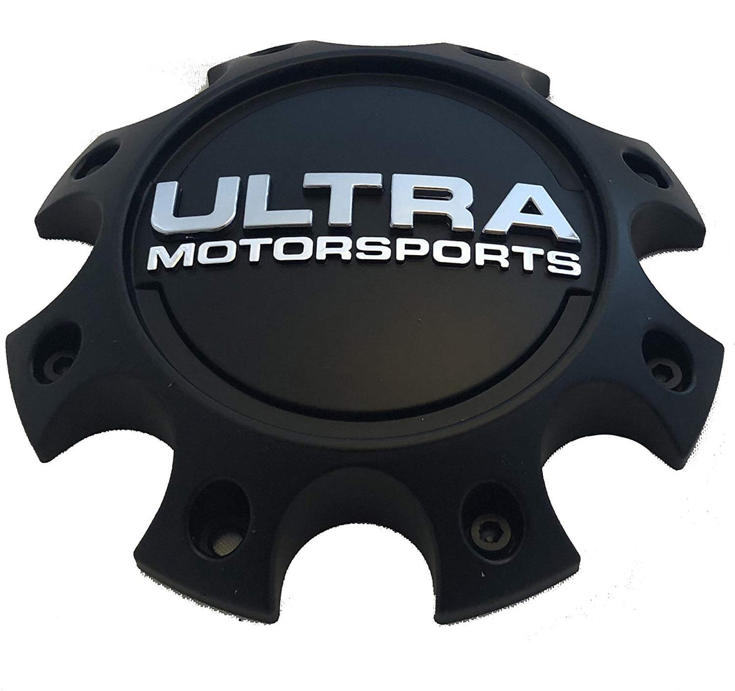 Ultra Motorsports Matte Black Dually Wheel Center Cap (Qty 4) Pn: 89-9771SB; 89-9770SB