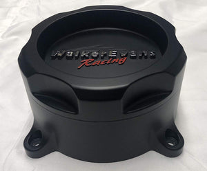 Walker Evans Racing 8 Lug Matte Black Wheel Center Caps Qty 4# WRX-9708SB 62851785F-7 with Screws