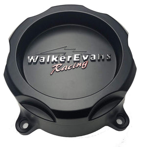 Walker Evans Racing 8 Lug Matte Black Wheel Center Caps Qty 2 # WRX-9708SB 62851785F-7 with Screws
