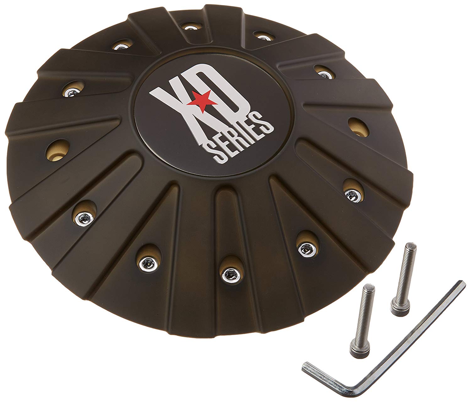 Set of FOUR KMC XD WHEEL PROS 846L215B Wheel Center Cap