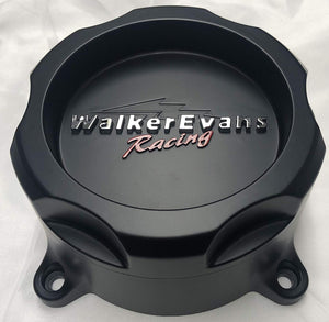 Walker Evans Racing 8 Lug Matte Black Wheel Center Caps Qty 2 # WRX-9708SB 62851785F-7 with Screws