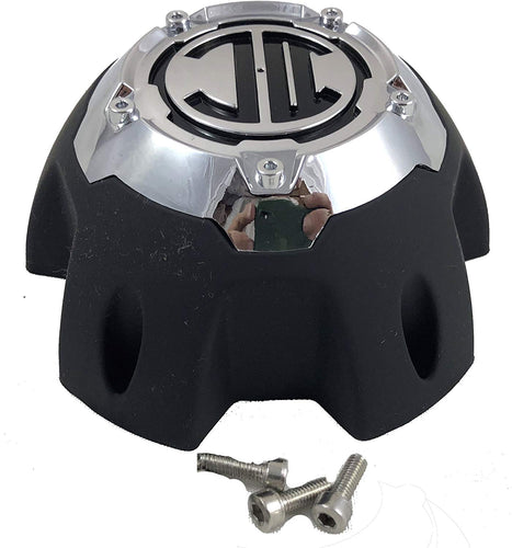 2 Crave 5 LUG Black & Chrome Wheel Center Cap (QTY 1) # NX-5H-E