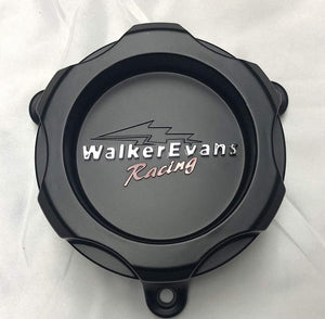 Walker Evans Racing 6 Lug Matte Black Wheel Center Caps Set of 2 # WKR-9706SB with Screws
