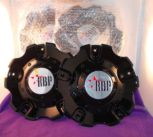 RBP Wheels Custom Center Cap Black (Set of 4) # C-218-CAP C-93R-17/18/20 LG0709-53