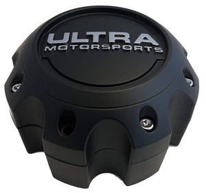 Ultra Motorsports Matte Black Wheel Center Cap (QTY 1) Pn: 89-9780