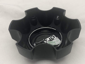 Ultra Motorsports 6 Lug Gloss Black Wheel Center Cap Set of 4 Pn 89-9764BK with Bolts