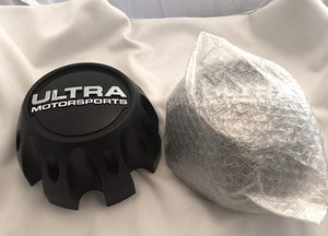 Ultra Motorsports Matte Black Back Dually Wheel Center Cap (Qty 2) Pn: 89-9771SB