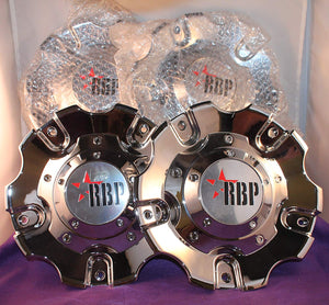 RBP Wheels Custom Center Cap Chrome (Set of 4) # C-218-1 C-93R-17/18/20 LG0709-53