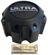 Load image into Gallery viewer, Ultra Motorsports Matte Black Wheel Center Cap (Qty 1) Pn: 89-9782 with Screws