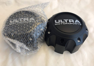 Ultra Motorsports Matte Black Wheel Center Cap (QTY 2) Pn: 89-9782SB WITH SCREWS