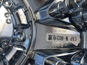 Fuel Chrome Wheel Center Cap (2) 1002-49B, M-447, 1002-53B-1