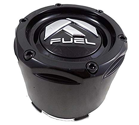 Fuel Gloss Black Rivets Custom Wheel Center Caps Set of One (1) 1003-50B