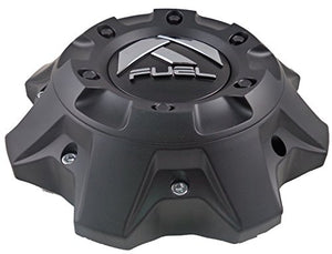 Fuel Matte Black Chrome Rivets Wheel Center Caps (QTY 1) 1002-40, 1002-41